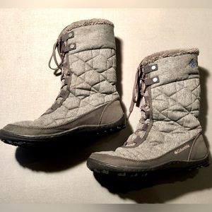 Columbia Minx Cold Weather boots, Gray, Size 7